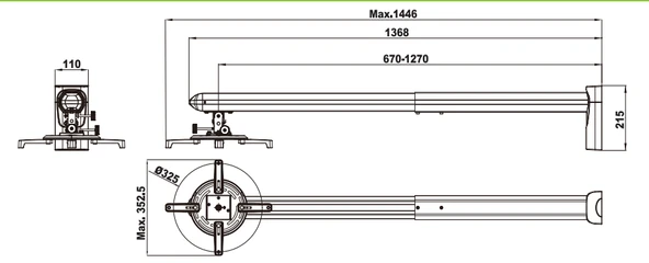 ACER SWM03 Universal Ultra Kısa Mesafe Projeksiyon Aparatı - 4