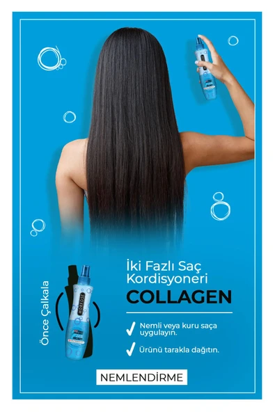 Kolajen Çift Fazlı Kondisyoner Fön Suyu 240 ML - mrfs - 3