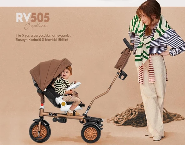Rival RV505 Casablanca Ebeveyn kontrollü 3 Tekerlekli Bisiklet Siyah - 8