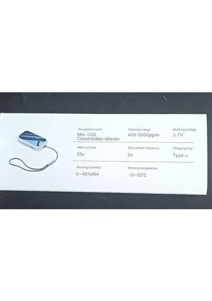 Hava Kalitesi Ölçme Cihazı, Yüksek Hassas Yarı Lletken Sensörler , Hcho Tvoc Co2 Sıcaklık Nem Test Cihazı, Hava Test Cihazı - 5
