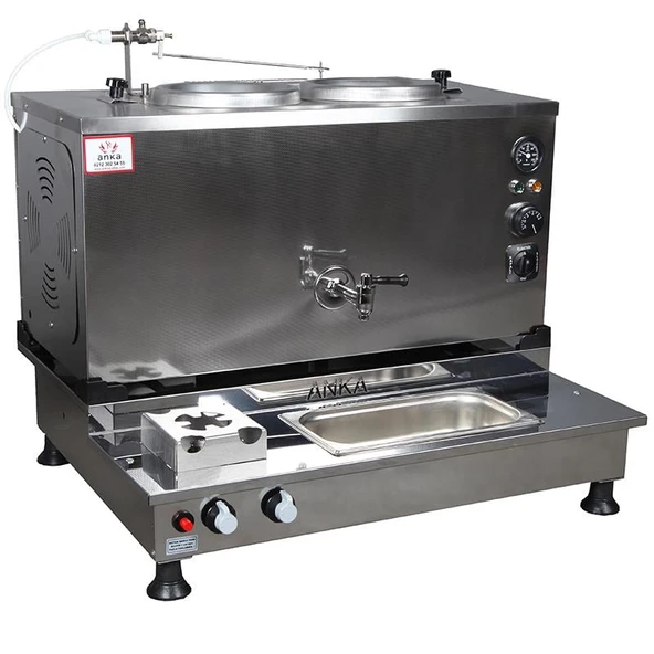 Anka Pro Plus Otomatik Çay Kazanı 2 Demlikli 20 Litre Inox Elektrikli Tüplü