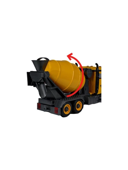 Ceren Ctoys Sesli Işıklı Pilli Sök Tak İş Makineneleri Kamyon Beton Mikseri  YW9075C - 5