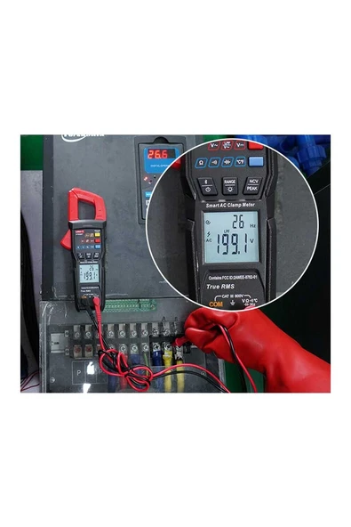 Unı-t Ut-202bt 600a Ac True Rms Ncv Akıllı Bluetooth Inrush Pensampermetre 600v Ac/dc - Resim 5