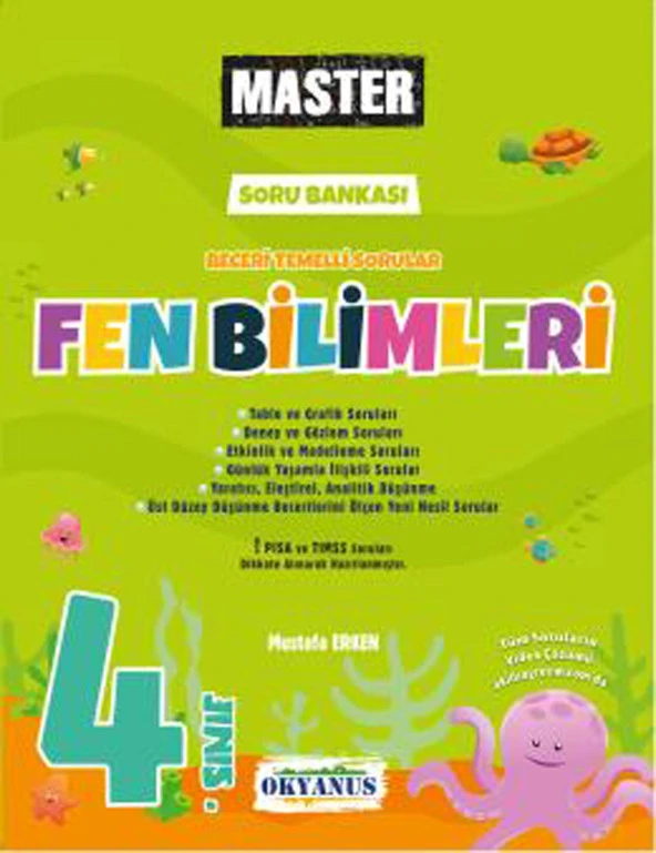 Okyanus 4.Sınıf Master Fen Bilimleri Soru Bankası