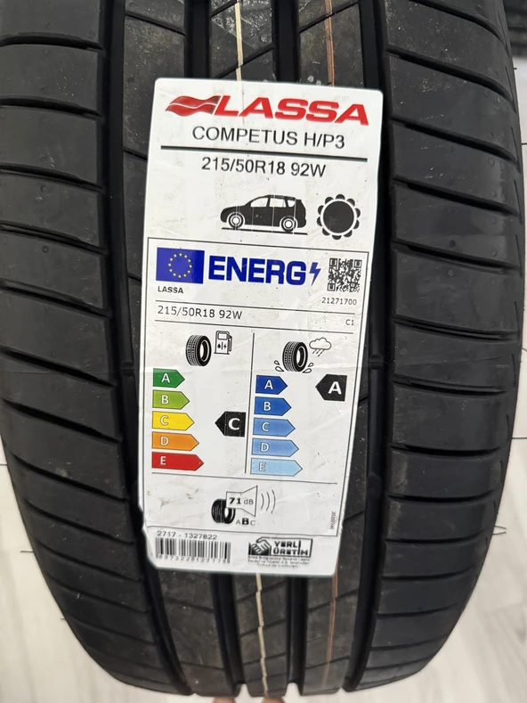 LASSA / 215/50R18 (COMPETUS H/P3) 2025 YAZLIK LASTİK