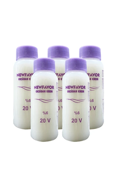5 Adet Oksidan Krem Saç Boya Sıvısı 6'lık 20 volüme 60 ml - 1