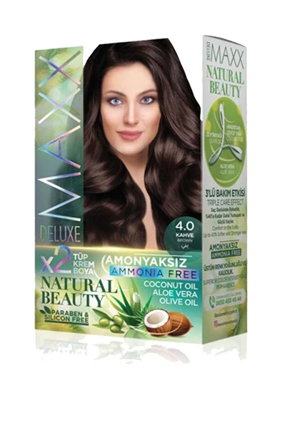 Natural Beauty Amonyaksız Saç Boyası 4.0 Kahve - 1