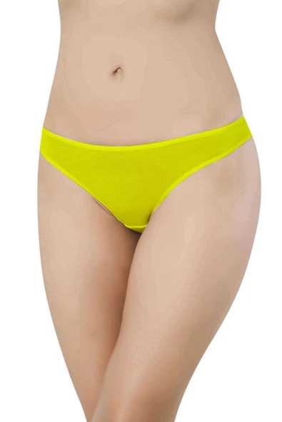 7 adet Süper Eko Set Likralı Kadın Slip Külot Çok Renkli - 2