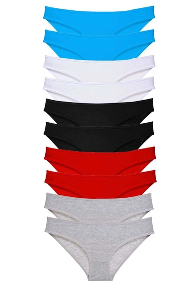 10 adet Süper Eko Set Likralı Kadın Slip 528 ürün görseli