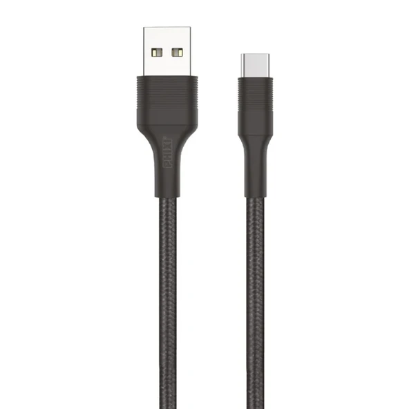 Force Cb431t Hasır Örgü Ve Ekstra Güçlendirilmiş Silikon Başlıklı Type-c Usb Hızlı Şarj Ve Data Kablo - 2