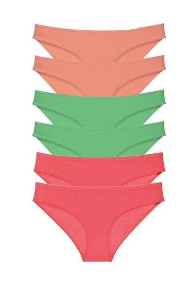 6 adet Süper Eko Set Likralı Kadın Slip Külot 549 ürün görseli