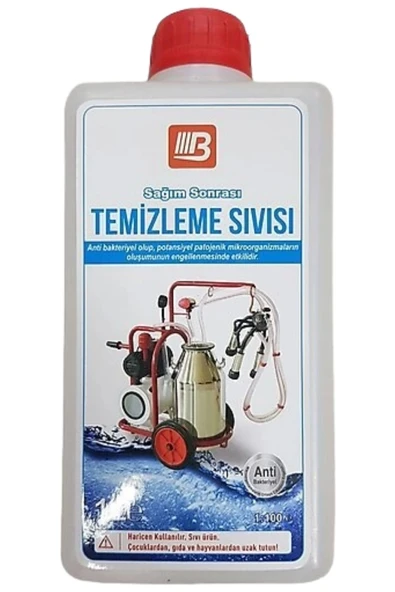 Bartech Süt Sağım Makinesi Temizlik Dezenfektanı 1 Litre 2 Adet