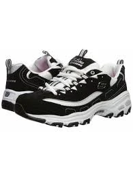 Skechers D'Lites Siyah Beyaz Erkek Spor Ayakkabı - 4
