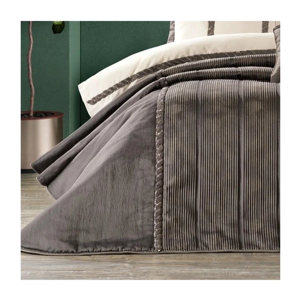 Zebra Casa Grace Yatak Seti 10 Parça Antrasit - Resim 3