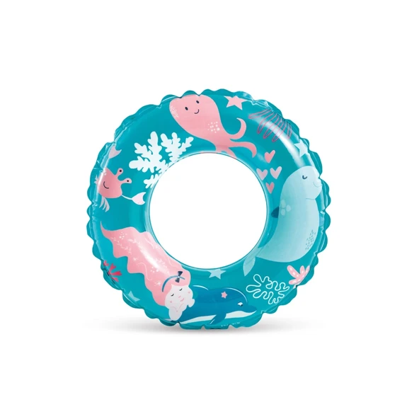 Şeffaf Baskılı Deniz Havuz Simit 61 cm (6-10 Yaş)