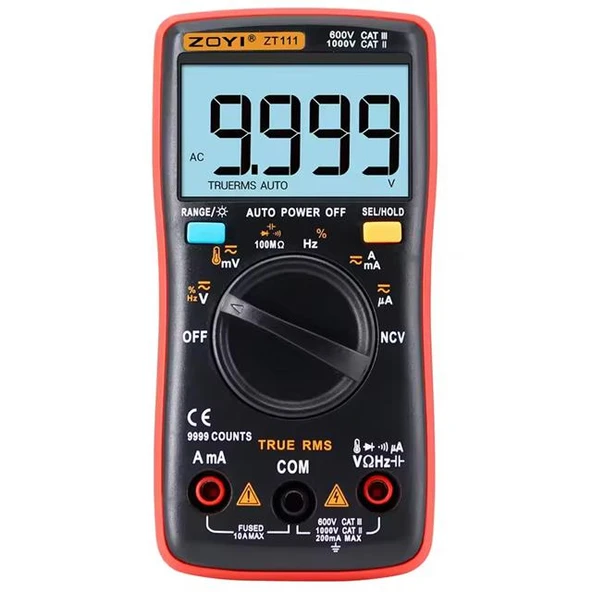 Zoyi ZT-111 Dijital Multimetre Ölçü Aleti - 3
