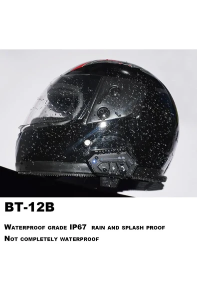 Bt-12b 2 Binici Eşleşme Özellıklı Motosiklet Bluetooth Intercom - 2
