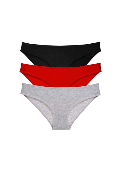 3 adet Süper Eko Set Likralı Kadın Slip Külot 540 - 1