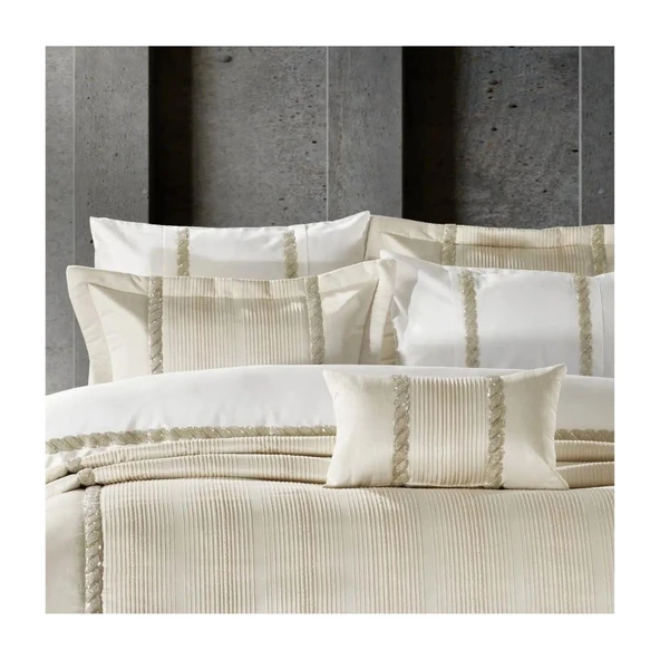 Zebra Casa Grace Yatak Seti 10 Parça Krem - Resim 2