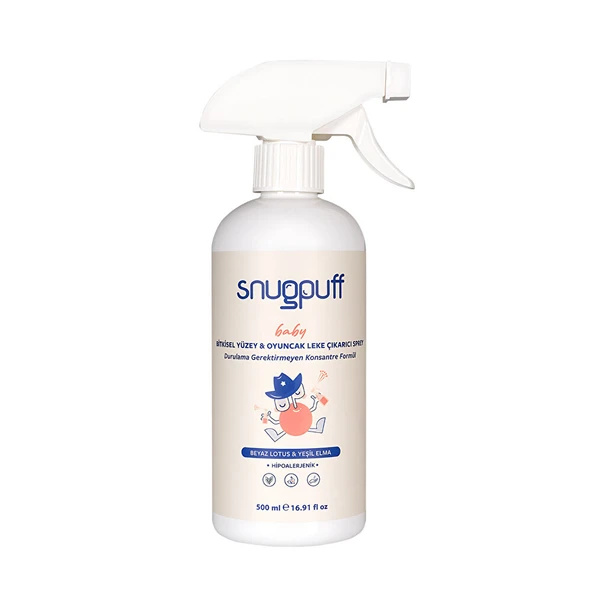 Bitkisel Bebek Yüzey & Oyuncak Leke Çıkarıcı Sprey, Hipoalerjenik Vegan Çok Amaçlı 500ml - 1