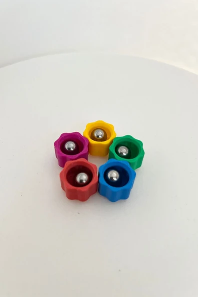 Squid Game Beş Taş - Kutulu ve Bilyeli Model - Renkli Taş Gonggi - 2