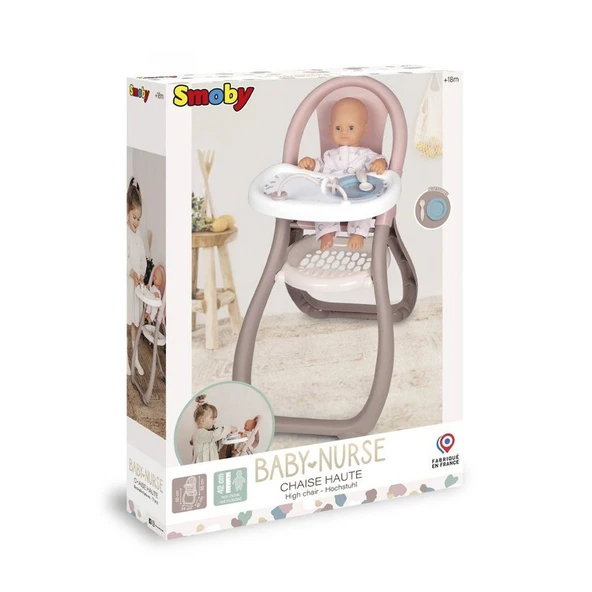 7600220370 Baby Nurse Oyuncak Bebek Mama Sandalyesi - 2
