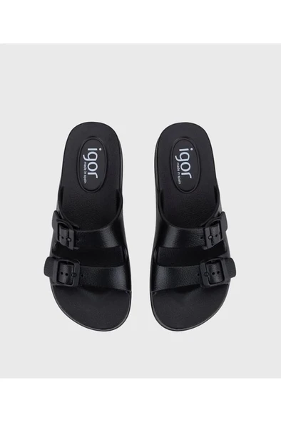 İgor S10318-002 HABANA Anatomik Taban Kadın Terlik Siyah 36-41 - 3