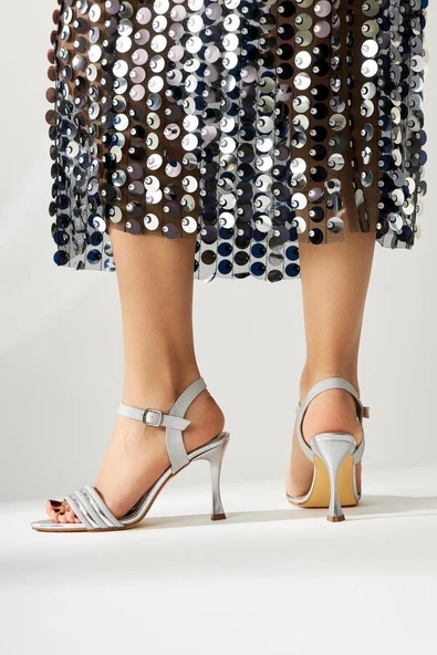 Papuçcity Mnrs 03359 8,5 Cm Topuklu Kadın Stiletto Abiye Ayakkabı - 10