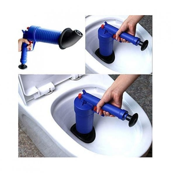 Air Blaster Hava Basınçlı Lavabo Tuvalet Klozet Gider Açıcı Pompa