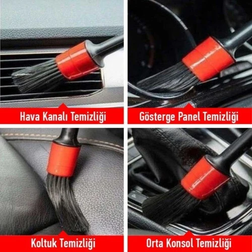 Araç Detay Temizlik Fırçası Seti - 3