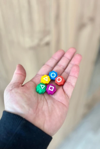 Squid Game Beş Taş - Kutulu ve Bilyeli Model - Renkli Taş Gonggi - 5