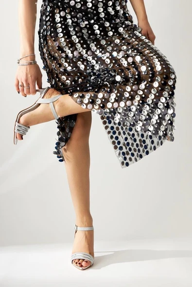 Papuçcity Mnrs 03359 8,5 Cm Topuklu Kadın Stiletto Abiye Ayakkabı - 11