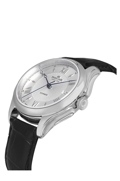 Nacar SAFİR CAM KLASİK SİYAH ERKEK KOL SAATİ NC43-2980234-ASL1 - Resim 2