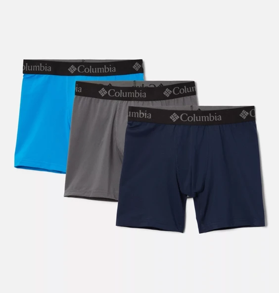 Columbia 3 Pack Active Mesh Boxer Brief RCU3023AS7