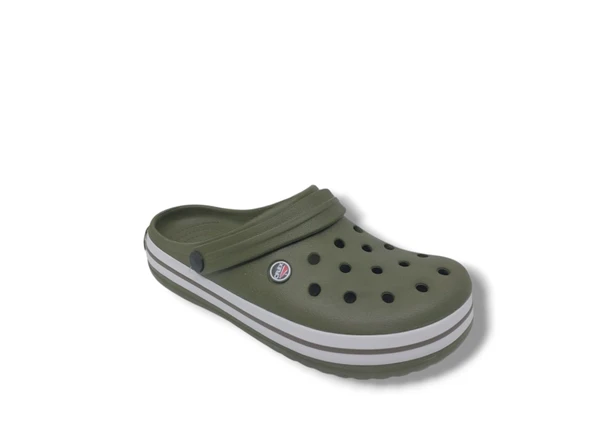 Cflex 145 Unisex Haki Beyaz Haki Sabo Terlik Sandalet - 4