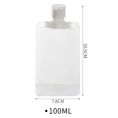 3 Adet 100ml Krem Şampuan Kabı Tekrar Kullanılabilir Set - 6
