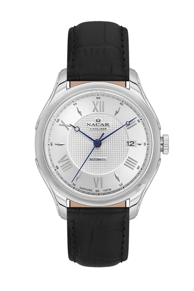 Nacar SAFİR CAM KLASİK SİYAH ERKEK KOL SAATİ NC43-2980234-ASL1 ürün görseli