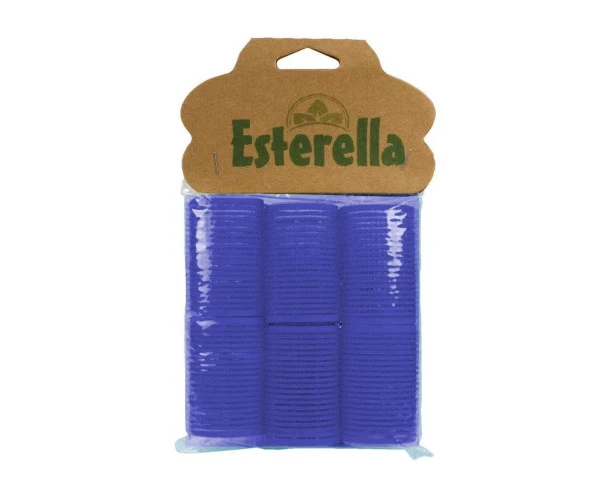Esterella 8248 Yapışkan Bigudi Büyük 6'Lı - Lacivert