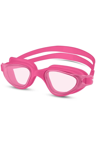 Swimmer PRO Buğu Yapmaz Antifog Yüzücü Gözlüğü Bone SET UV Korumalı Yüzme Havuz Deniz Gözlük Pembe - 2