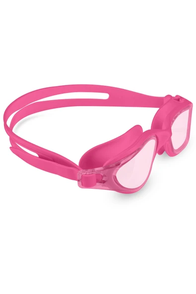 Swimmer PRO Buğu Yapmaz Antifog Yüzücü Gözlüğü Bone SET UV Korumalı Yüzme Havuz Deniz Gözlük Pembe - 8
