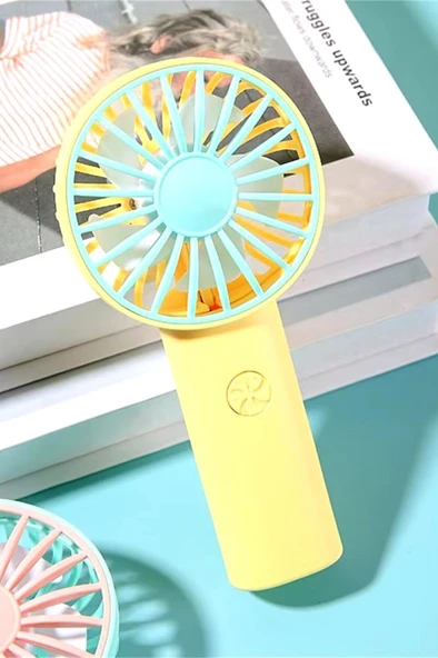 Mini Fan Usb Vantilatör El Fanı Taşınabilir Vantilatör Şarjlı - 8