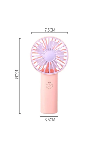 Mini Fan Usb Vantilatör El Fanı Taşınabilir Vantilatör Şarjlı - 7