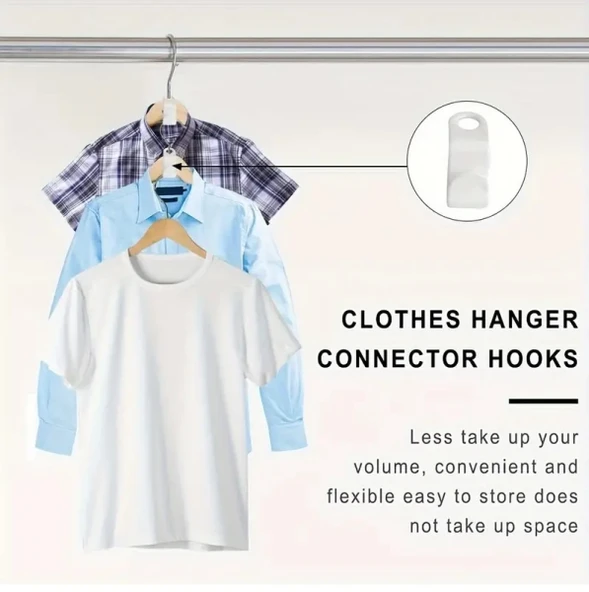 DEPOKON 10 adet Dayanıklı Plastik Askı Kancaları: Yerden Tasarruf Sağlayan ve Çok Yönlü - 5