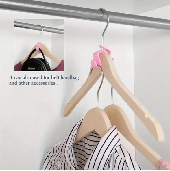 DEPOKON 10 adet Dayanıklı Plastik Askı Kancaları: Yerden Tasarruf Sağlayan ve Çok Yönlü - 4