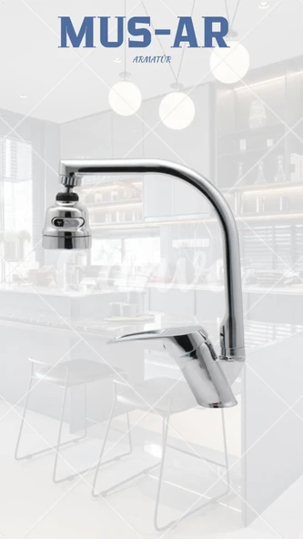 3 Fonksiyonlu Çift Su Girişli Eviye Bataryasi ürün görseli