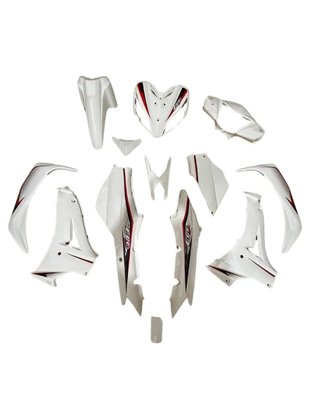 KUBA CUP100 EGE KAPORTA SETİ BEYAZ 13 PARÇA - Resim 2