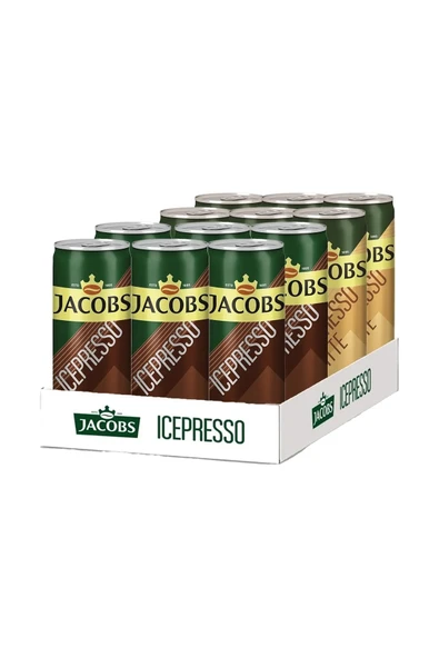 Jacobs Icepresso Classic 250 ml X 6 Adet & Icepresso Latte 250 ml X 6 Adet Soğuk Kahve