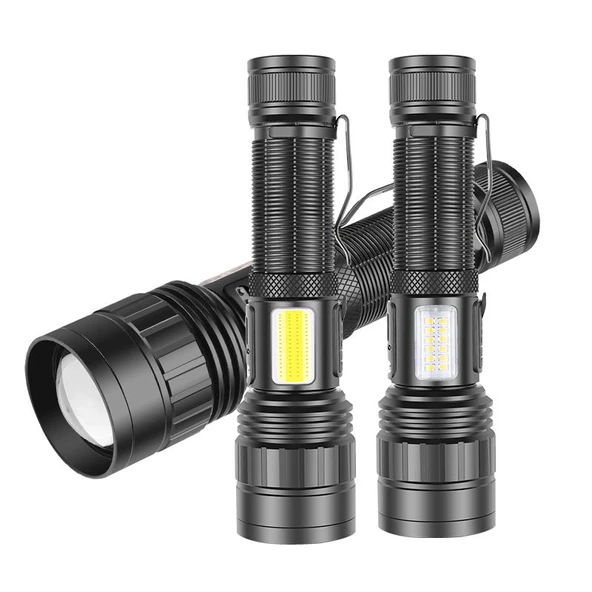 PeakStar Ps-6153 10000 Lümen Zoomlu Mıknatıslı TG Cob Led Powerbank Özellikli Profesyonel El Feneri - 4