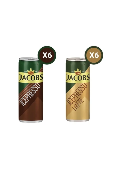 Jacobs Icepresso Classic 250 ml X 6 Adet & Icepresso Latte 250 ml X 6 Adet Soğuk Kahve - 2