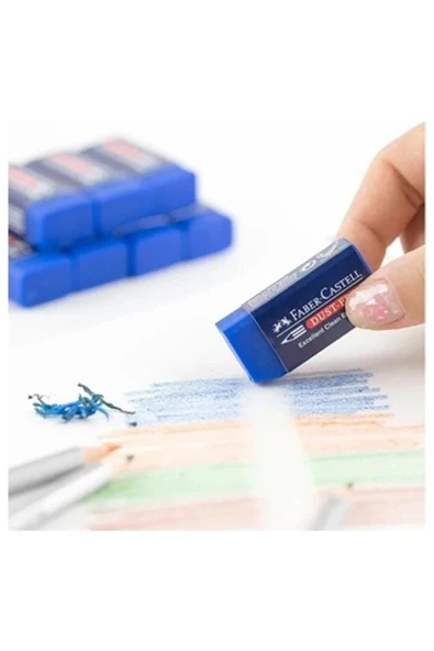 Sınav Silgisi Mavi Silgi Orta Boy 2 Adet Faber Silgi Sınav Yumuşak Silgi Kaliteli Orjinal Okul Öğrenci - 2